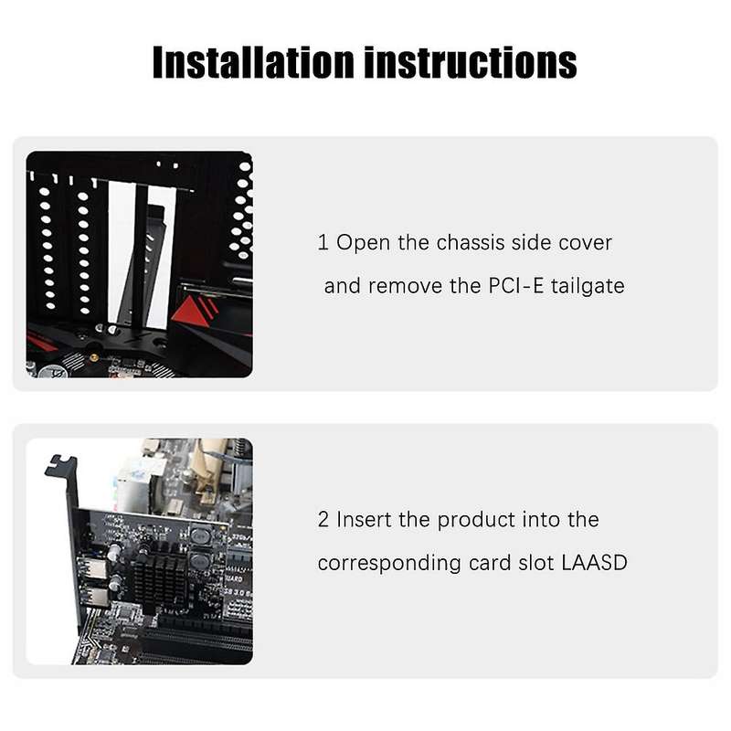 Pci-e to 2-port Usb3.1 Adapter Card Support Pci-ex4/x8/x16 Slot