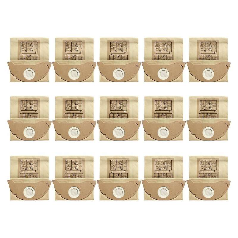 15pcs Vacuum Dust Paper Bag for Karcher Wd2250 A2004 A2054 Mv2 Robot
