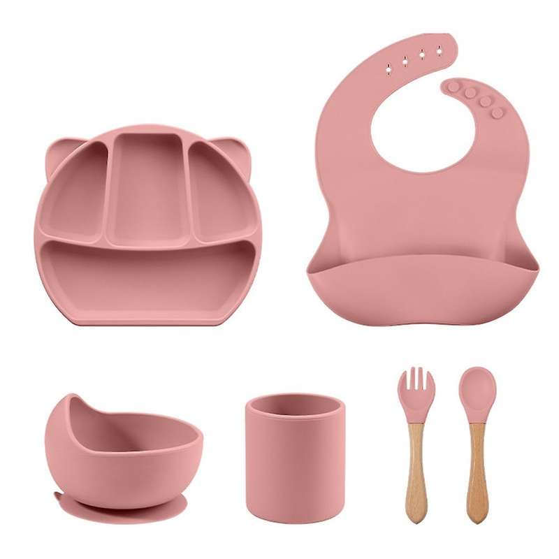 Baby Feeding Set,adjustable Bib,spoon,fork Set for Infant 1