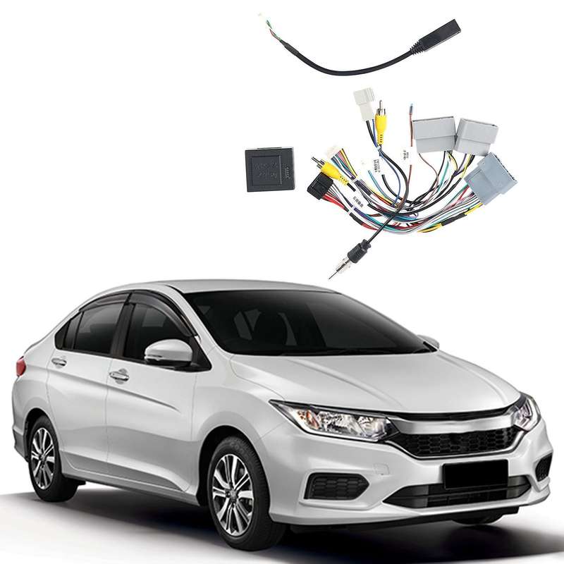Car Radio Power Cable Adapter with Canbus Box for Honda City Crv Hrv