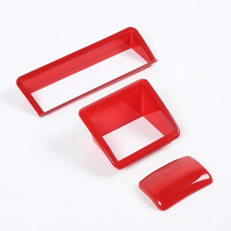 For Jimny 19-22 Car Mirror Adjustment Switch Stickers, Red