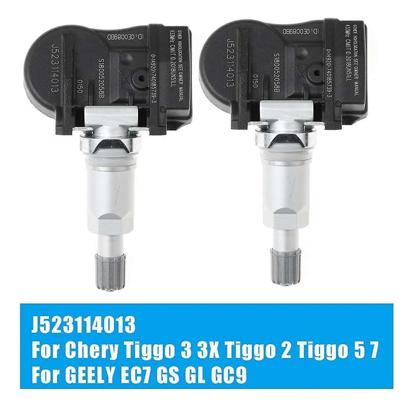 2pcs Tpms Tire Pressure Monitoring Sensor J523114013 for Chery Tiggo