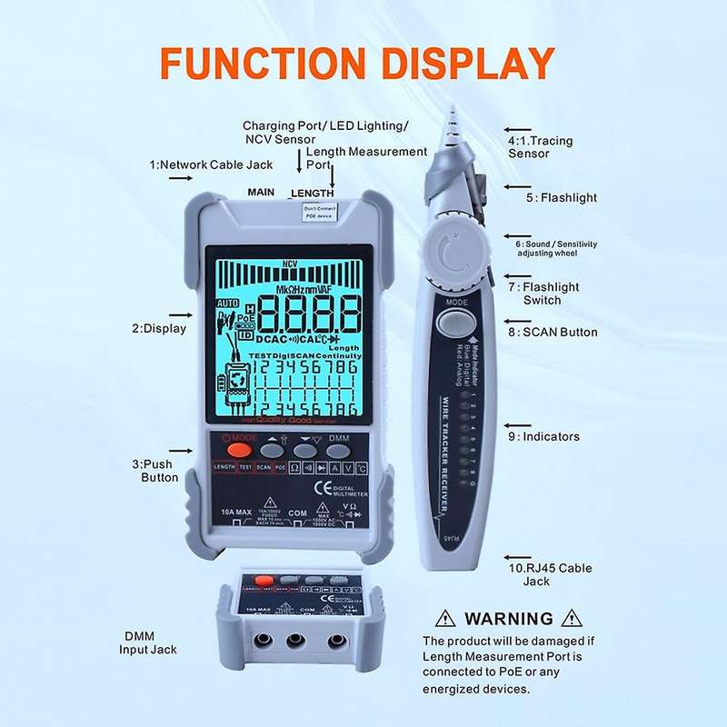 Et618 Network Cable Tester Id Mapping Tool(b)