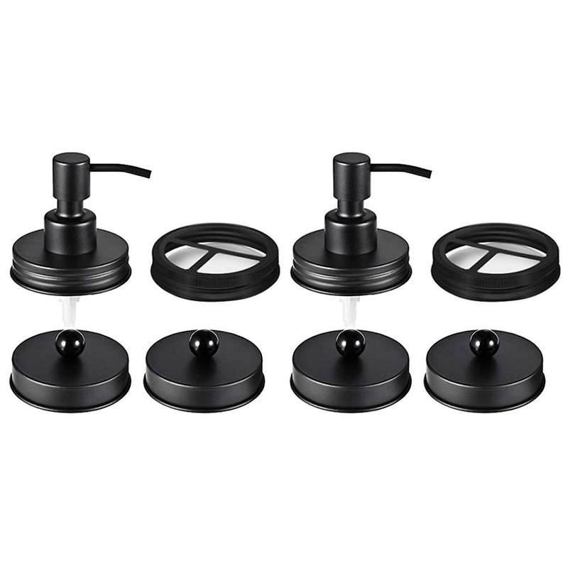 Mason Jar Bathroom Accessories Lids Set(8pcs),for Regular Mouth Mason