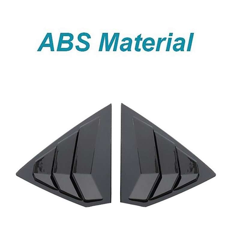 2pcs for Buick Regal 2017-2021 Rear Window Louver Cover, Bright Black