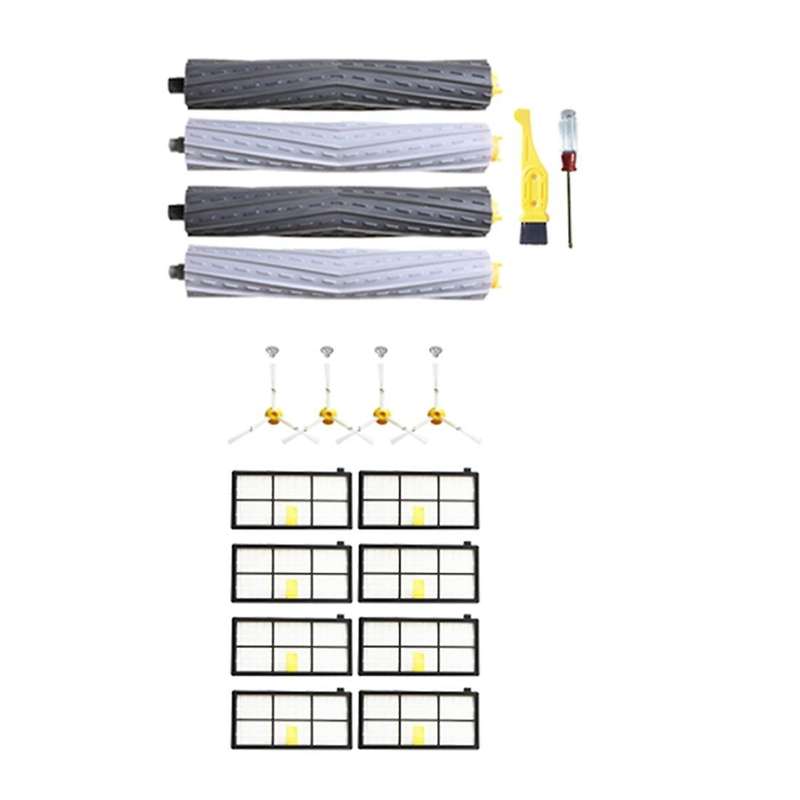 1set Roller Brushes + Hepa Filters Kit for Irobot Roomba