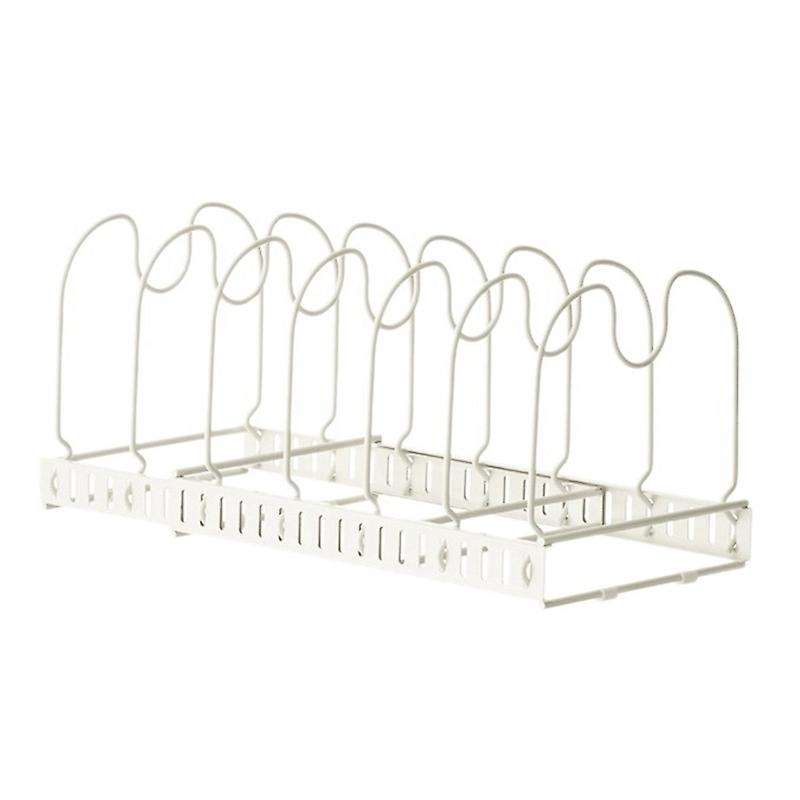 Adjustable Kitchen Shelves Metal Drying Pot Rack Cover Lid Rest Stand