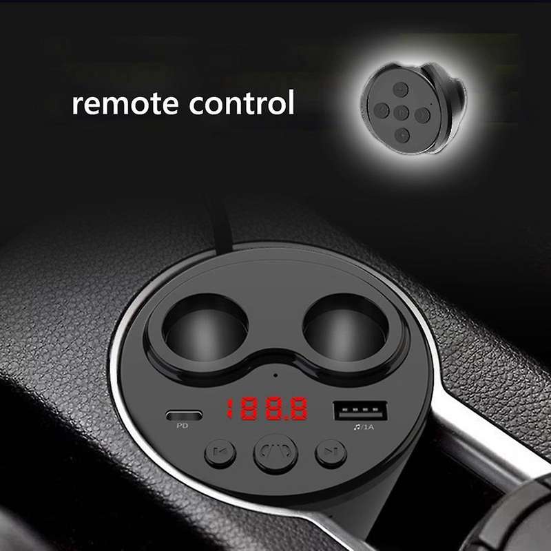 G63 Car Bluetooth 5.0 Fm Transmitter with Remote Control Pd