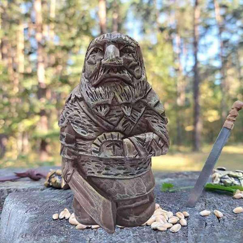 4pcs Barbarian Viking Statue Resin Crafts