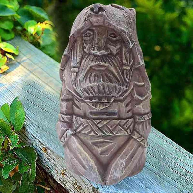 4pcs Barbarian Viking Statue Resin Crafts