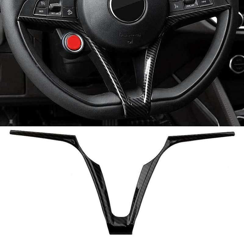 Steering Wheel Cover Trim for Alfa Romeo Giulia Stelvio 2017-2019