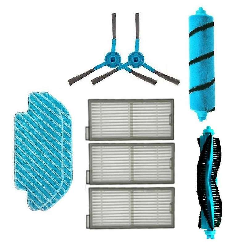 9pcs Hepa Filter Side Brush Replacement Parts for Cecotec Conga 6090
