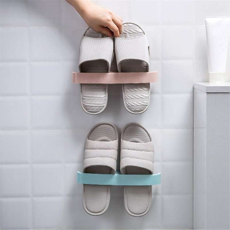 Shoe Rack Bathroom Hanging Towel Rack Kitchen Bathroom Slipper Rack