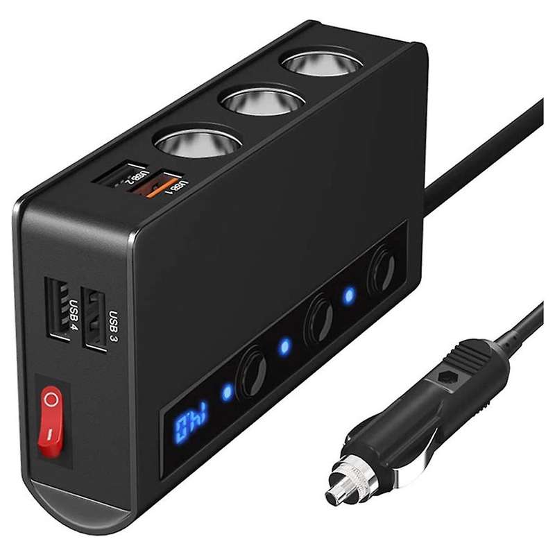 Tr24 Quick Charge Qc 3.0 -cigarette Lighter Splitter with 4-port Usb