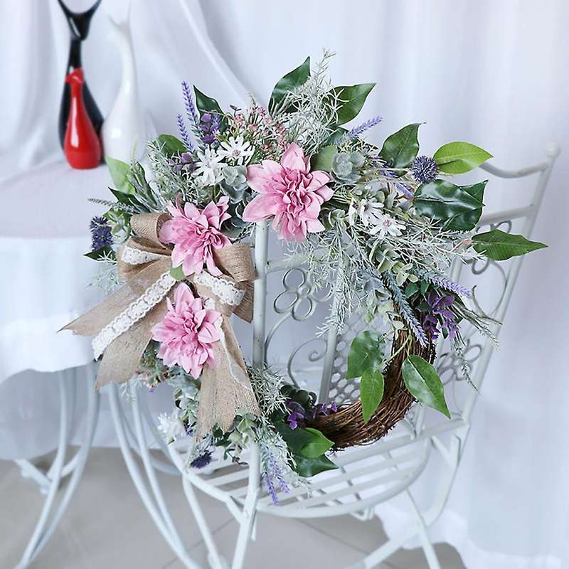 Artificial Green Leaves Wreaths for Farmhouse Wedding Party Decor