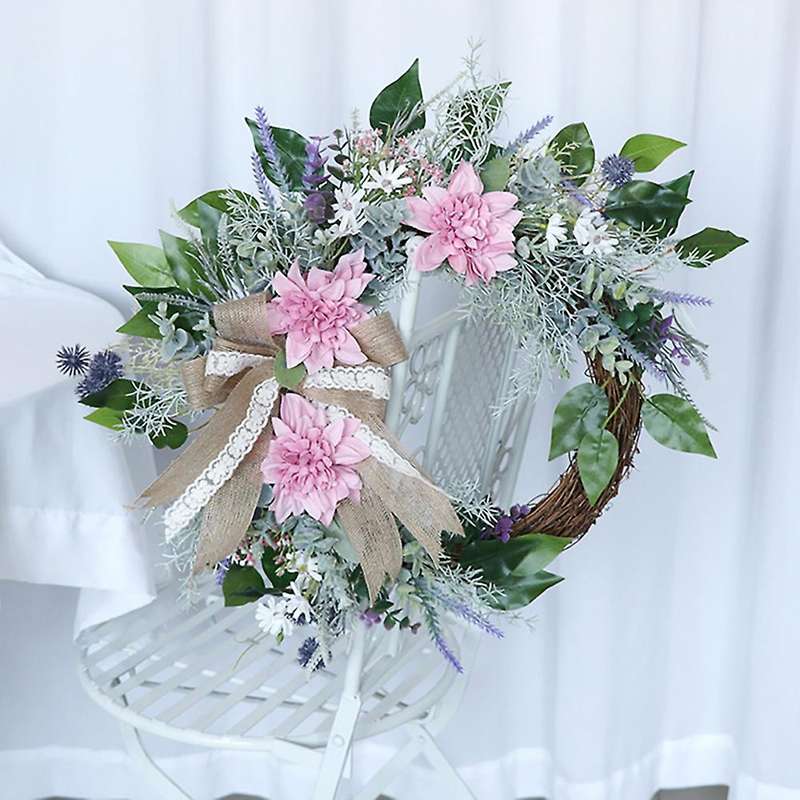 Artificial Green Leaves Wreaths for Farmhouse Wedding Party Decor