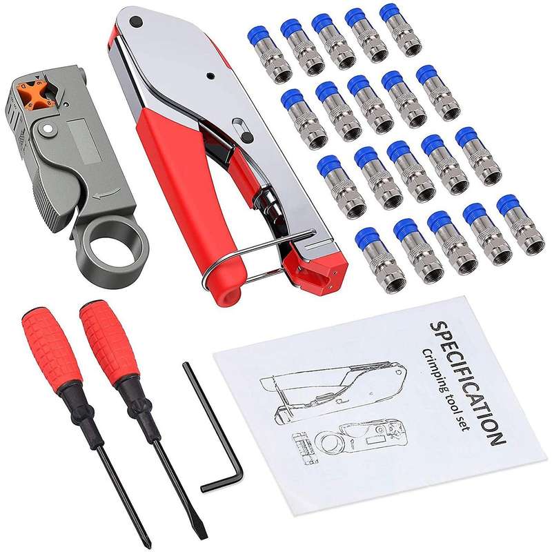 F-type Coaxial Crimping Tool,cable Cutter,for Rg6/rg58/rg59/rg62 B
