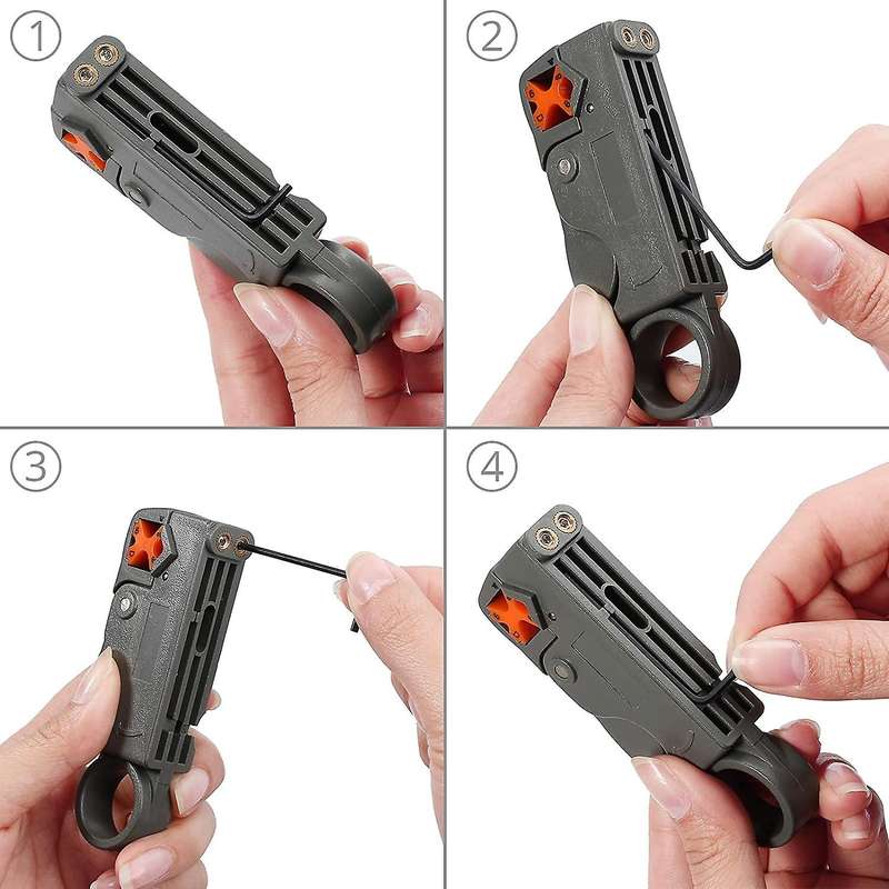 F-type Coaxial Crimping Tool,cable Cutter,for Rg6/rg58/rg59/rg62 B