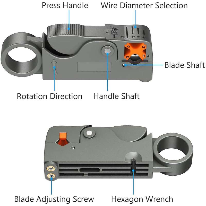 F-type Coaxial Crimping Tool,cable Cutter,for Rg6/rg58/rg59/rg62 B