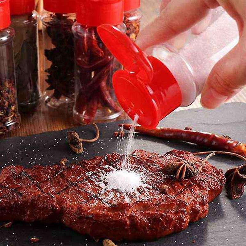 40pcs 100ml Spice Salt Pepper Red Seasoning Jar Kitchen Gadget Tool