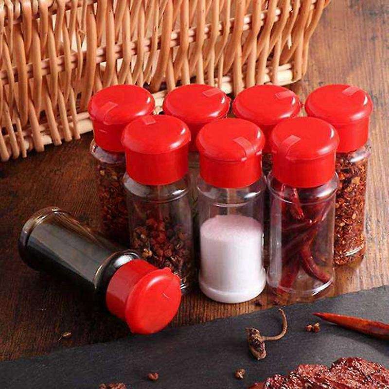 40pcs 100ml Spice Salt Pepper Red Seasoning Jar Kitchen Gadget Tool