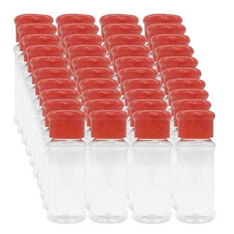 40pcs 100ml Spice Salt Pepper Red Seasoning Jar Kitchen Gadget Tool
