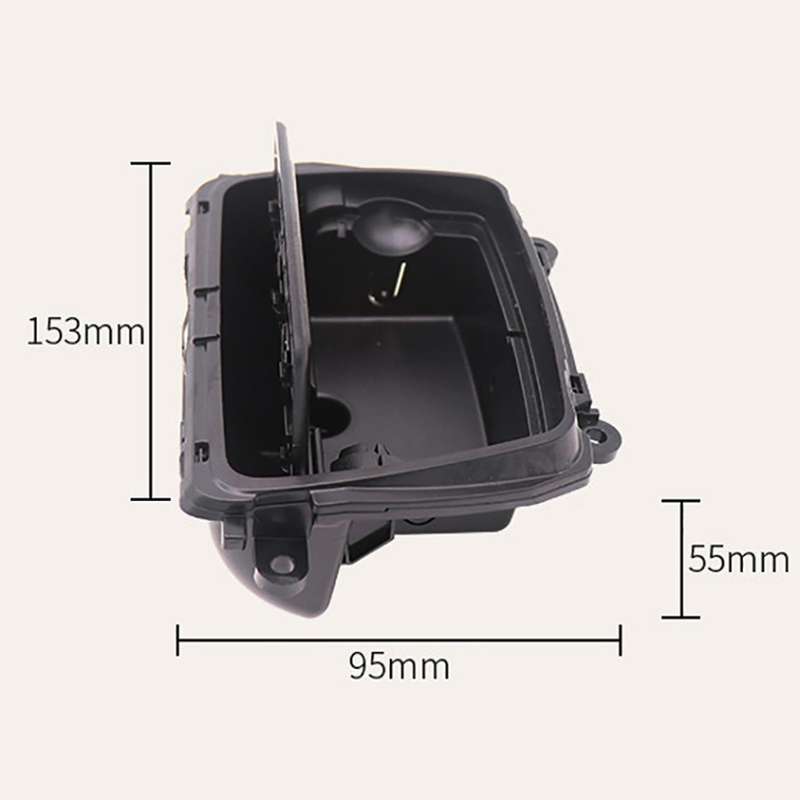 2x Black Plastic Center Console Ashtray Assembly Box for Bmw 5 Series
