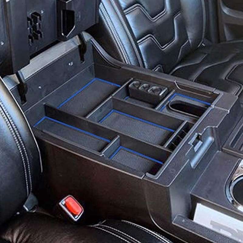 Central Console Organizer Armrest Storage Box Pallet Organizer Blue
