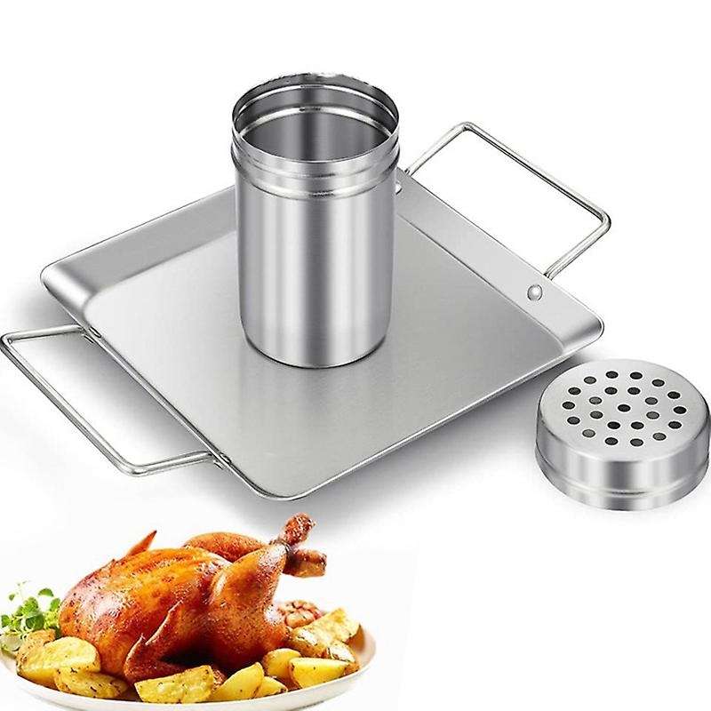 Beer Can Chicken Roaster Rack Stainless Steel Vertical Bbq Holder