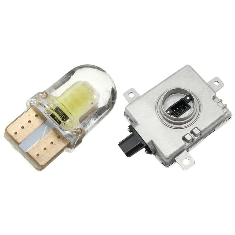 10pc Led T10 W5w Cob Smd Canbus Bright White License Light Bulb