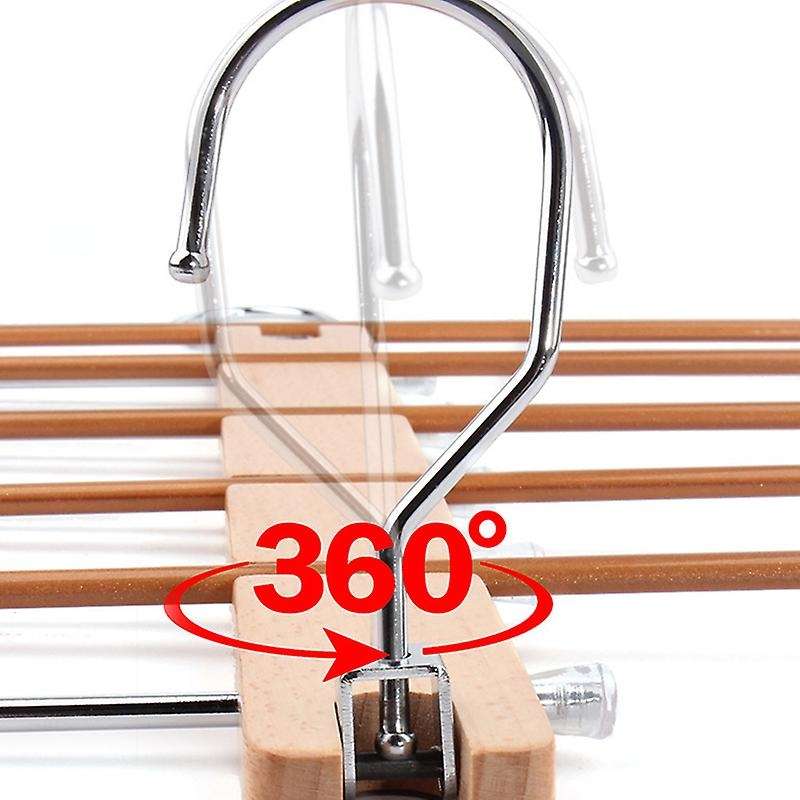 Pants Hangers Wood Hangers for Scarf Holder Closet Organization