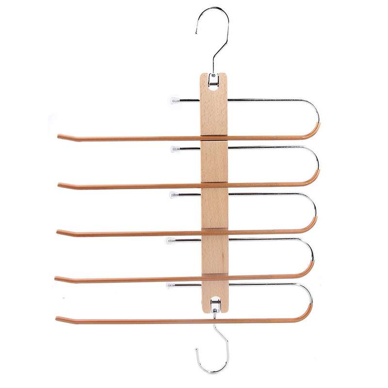 Pants Hangers Wood Hangers for Scarf Holder Closet Organization