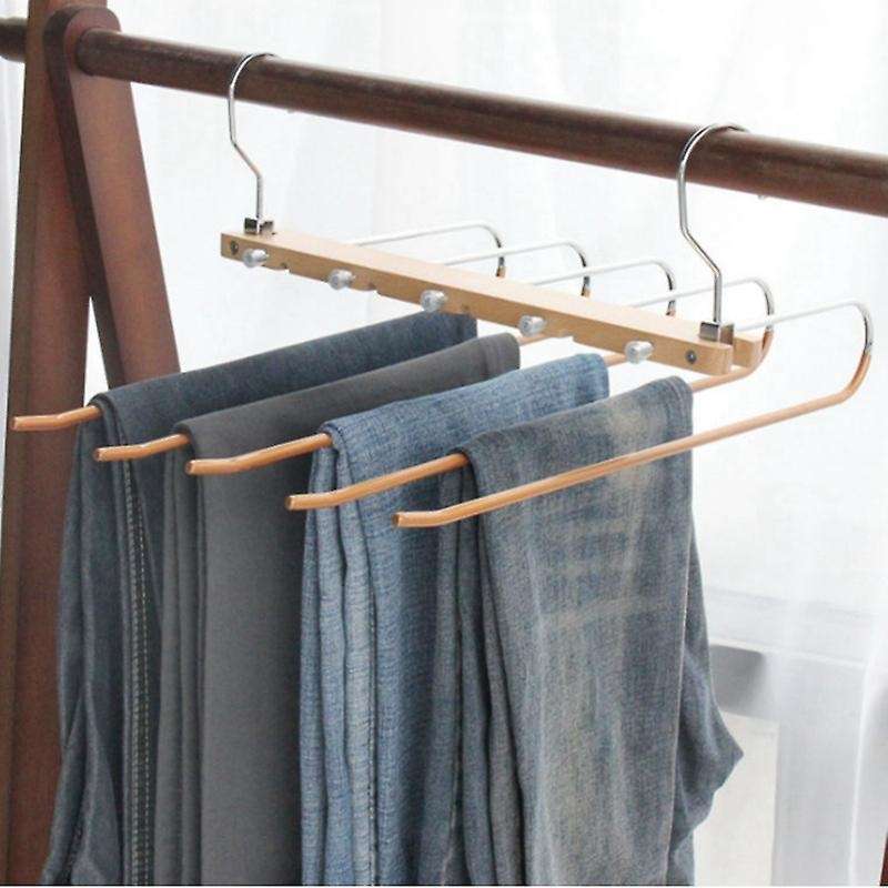 Pants Hangers Wood Hangers for Scarf Holder Closet Organization