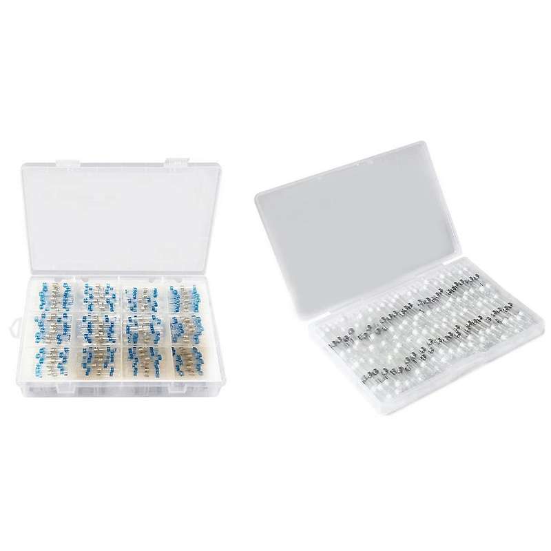 200pcs 16-14 Awg Blue Solder Seal Wire Connectors,butt Connectors