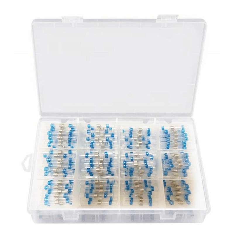 200pcs 16-14 Awg Blue Solder Seal Wire Connectors,butt Connectors