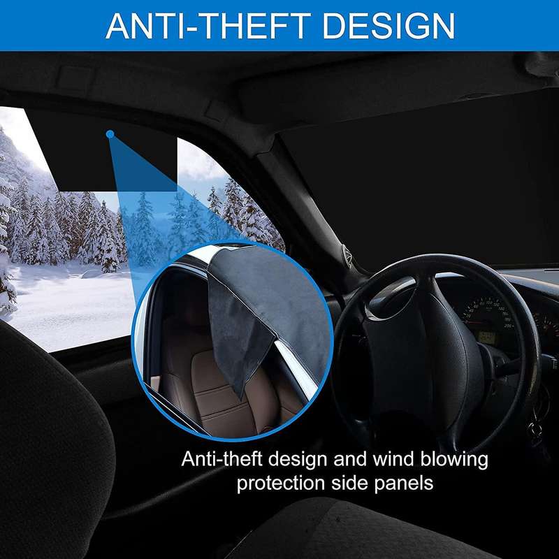 200x160x120cm Car Windshield Cover with Rearview Cover for Most Cars