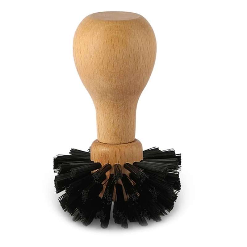 Coffee Protafilter Brush Coffee Grinder Machine Cleaning Brush Wood