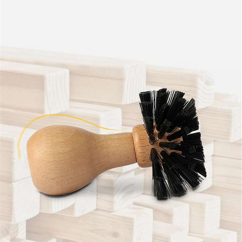 Coffee Protafilter Brush Coffee Grinder Machine Cleaning Brush Wood