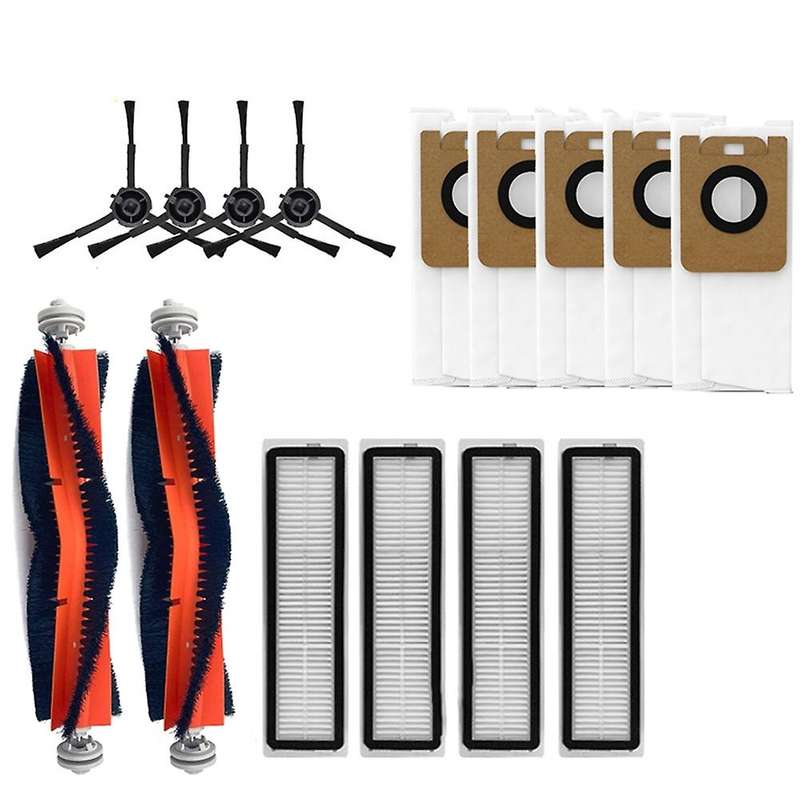 Replacement Main Brush Side Brush Dust Bag Hepa Filters Parts