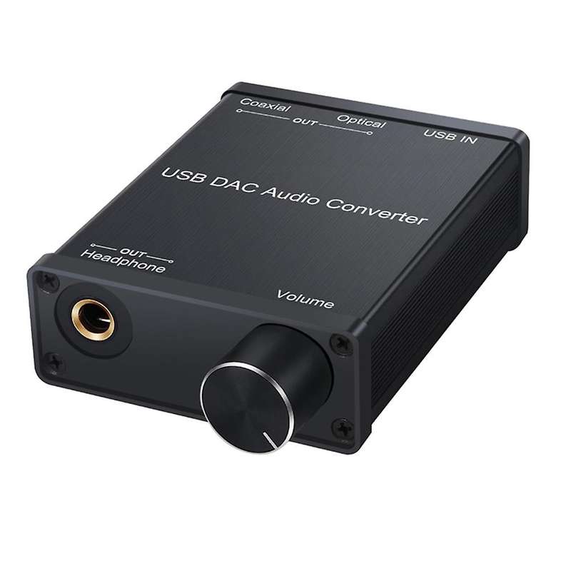 Dac Audio Converter Adapter with Headphone Amplifier Usb to Coaxial
