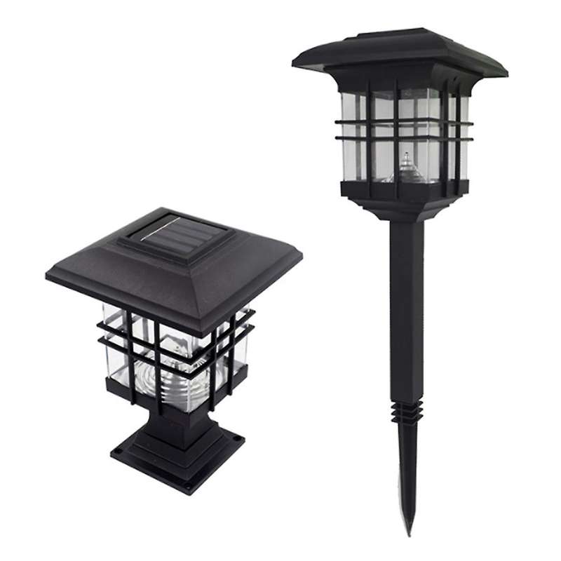 Post Column Lamp Waterproof Landscape Garden Solar Light,warm Light