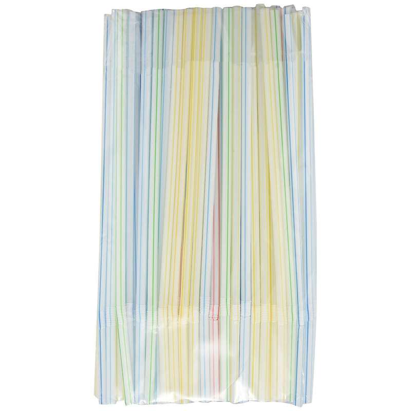 2000pcs Disposable Flexible Straws Plastic Drinking Supplies