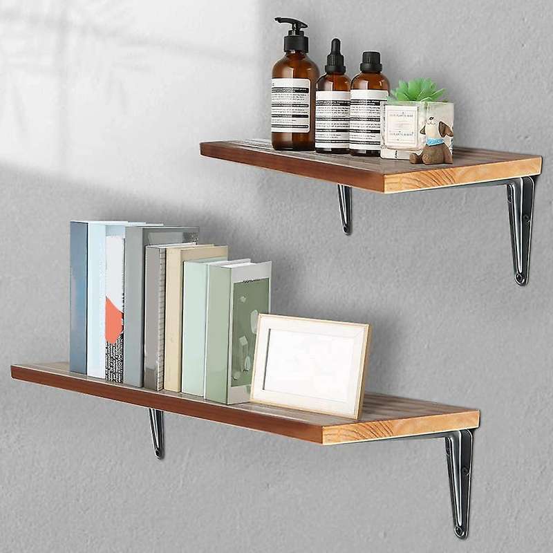 20 Pack Shelf Bracket 8 Inch, Heavy Duty Metal Decor Wall Brackets