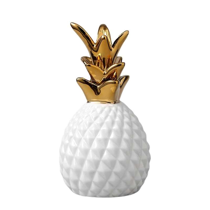 Ceramics Pineapple Shaped Figurine Pineapple Luxury Crafts Gift-b