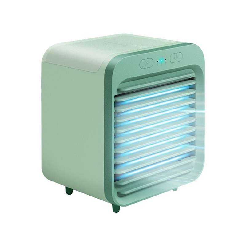 5000mah Usb Rechargeable Air Cooling Fan Humidifier for Home (green)