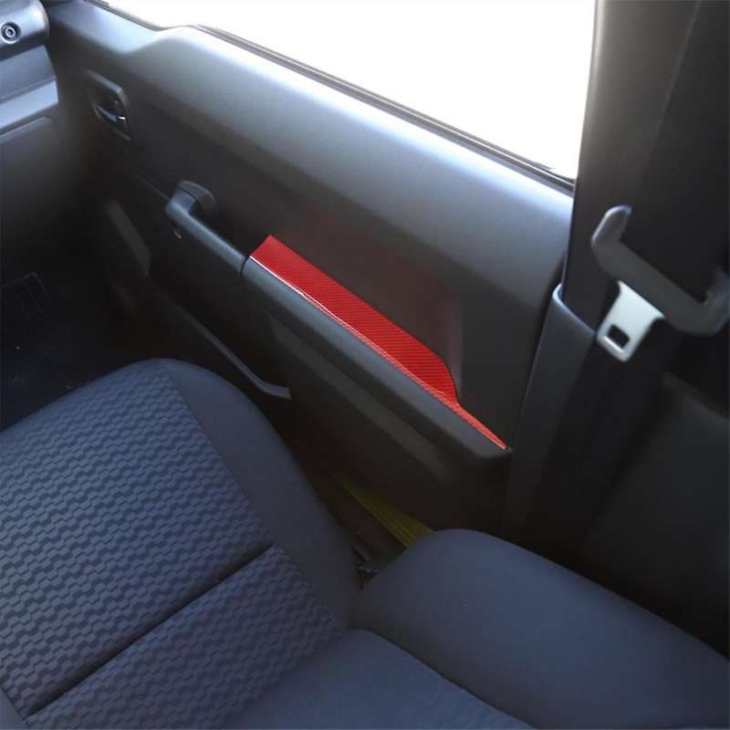 Car Door Armrest Stickers Trim for Jimny 2019- 2022 , Red