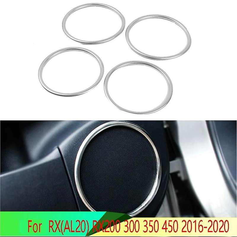 4pcs Car Door Speaker Cover for Lexus Rx Rx200 300 350 450 2016-2020