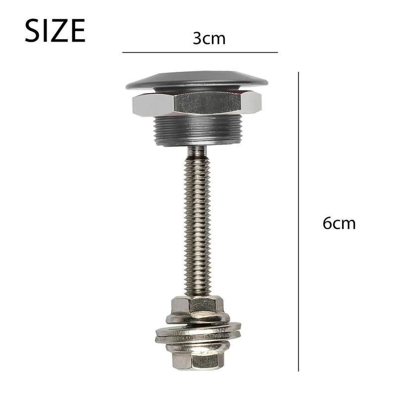 4 X Quick Release Push Hood Latch Button Car Pin Bonnet Lock Silver
