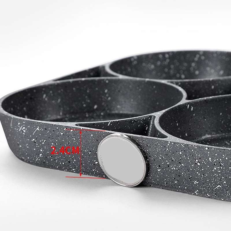 Four-hole Omelette Pan Coating Pancake Mold Egg Burger Frying Pan
