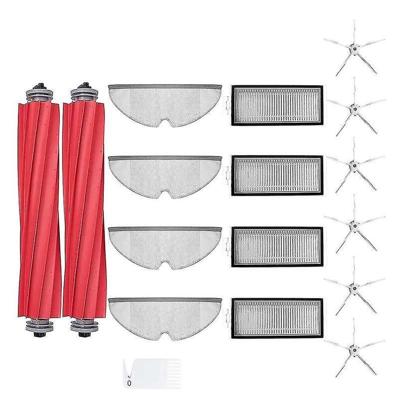 Replacement Roller Brush Side Brushes Filters Compatible for Roborock